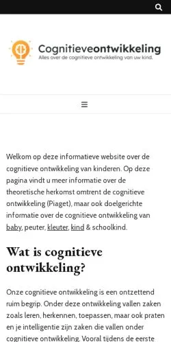 Anteprima del sito Cognitieve Ontwikkeling, media di Paesi Bassi per articoli sponsorizzati