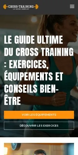 Vorschau der Website Programme Cross Training, Medium aus Frankreich für gesponserte Artikel