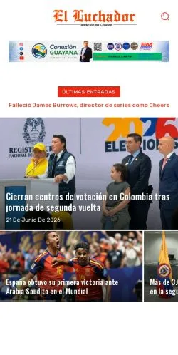 Anteprima del sito El Luchador Digital, media di Spagna per articoli sponsorizzati