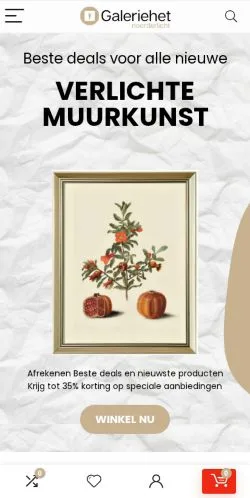 Anteprima del sito Galerie Het Noorderlicht, media di Paesi Bassi per articoli sponsorizzati