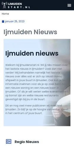 Anteprima del sito Ijmuiden Nieuws, media di Paesi Bassi per articoli sponsorizzati