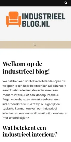Anteprima del sito Industrieel Blog, media di Paesi Bassi per articoli sponsorizzati