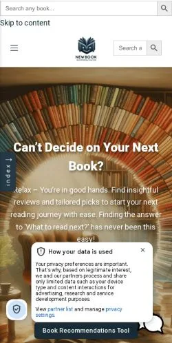 Aperçu du site New Book Recommendation, média de États-Unis pour articles sponsorisés