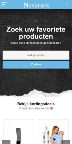 Anteprima del sito Novarock, media di Belgio per articoli sponsorizzati