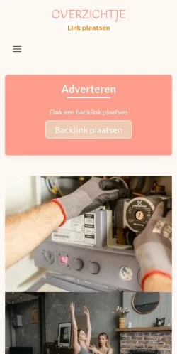 Anteprima del sito Overzichtje.nl, media di Paesi Bassi per articoli sponsorizzati