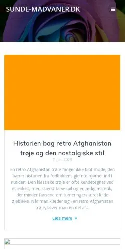 Anteprima del sito Sunde-Madvaner.dk, media di Danimarca per articoli sponsorizzati