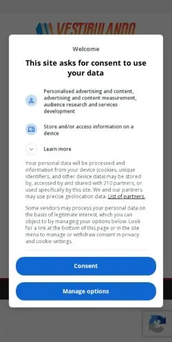 스폰서 기사용 브라질 매체 VestibulandoWeb 사이트 미리보기