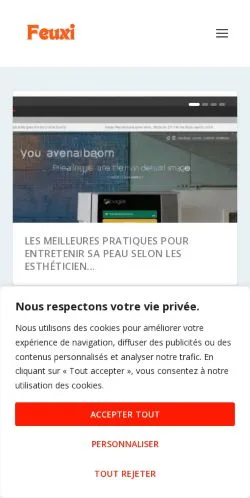 Anteprima del sito Feuxi, media di Francia per articoli sponsorizzati