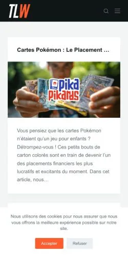 스폰서 기사용 프랑스 매체 Tout Le Web 사이트 미리보기