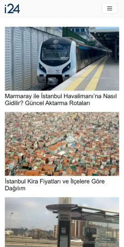 스폰서 기사용 튀르키예 매체 i24Haber 사이트 미리보기