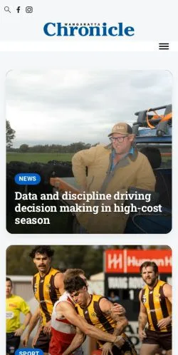 Podgląd witryny Wangaratta Chronicle, medium z kraju Australia do artykułów sponsorowanych
