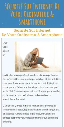 Anteprima del sito Secu-Ordi, media di Francia per articoli sponsorizzati