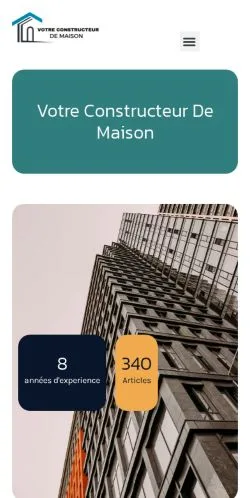 Anteprima del sito Votre Constructeur De Maison, media di Francia per articoli sponsorizzati