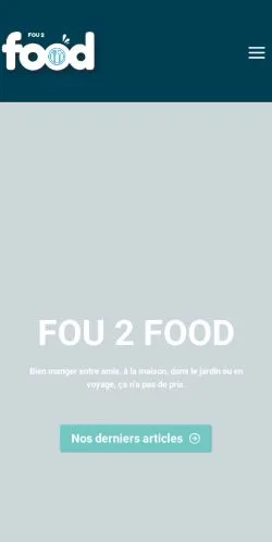 Anteprima del sito Bienvenue sur Fou 2 Food, media di Francia per articoli sponsorizzati