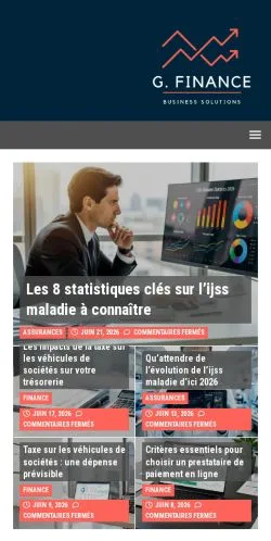 Anteprima del sito G. Finance, media di Francia per articoli sponsorizzati