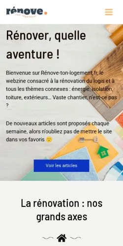 Vista previa del sitio Rénove Ton Logement, medio de Francia para artículos patrocinados