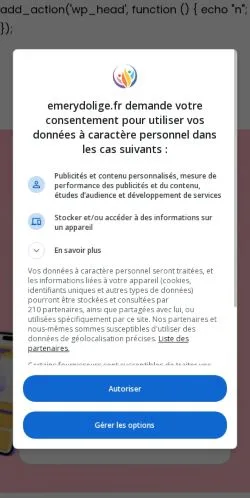 Anteprima del sito Emery Dolige Marketing, media di Francia per articoli sponsorizzati