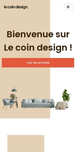 Anteprima del sito Le Coin Design, media di Francia per articoli sponsorizzati