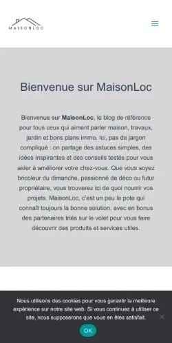 Vorschau der Website MaisonLoc, Medium aus Frankreich für gesponserte Artikel