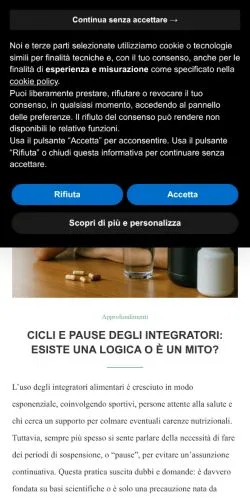 Forhåndsvisning af Aicig, medie fra Italien til sponsorerede artikler