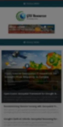 Förhandsvisning av webbplatsen GIS Resources, medium i USA för sponsrade artiklar