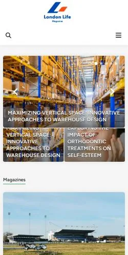 Podgląd witryny London Life Magazine, medium z kraju Wielka Brytania do artykułów sponsorowanych