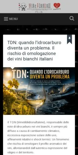 スポンサード記事向けのイタリアメディア、Wine Blog Rollのサイトプレビュー
