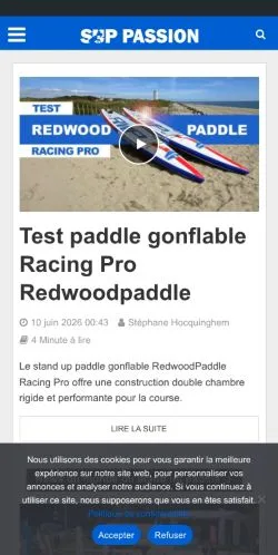 Preview of the Sup Passion website, a media outlet in France for sponsored articles