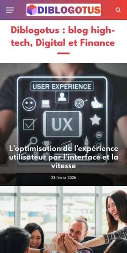 Sponsorlu makaleler için Fransa medyası Diblogotus sitesinin önizlemesi