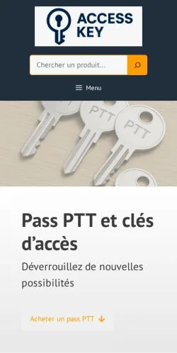 Forhåndsvisning av nettstedet Access Key, medium fra Frankrike for sponsede artikler
