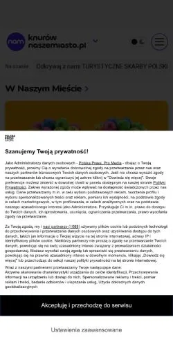 Anteprima del sito Knurów Nasze Miasto, media di Polonia per articoli sponsorizzati