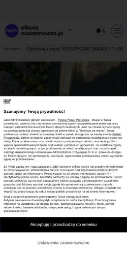 Podgląd witryny Olkusz Nasze Miasto, medium z kraju Polska do artykułów sponsorowanych