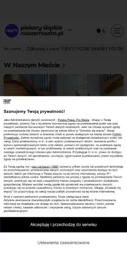 Podgląd witryny Piekary Śląskie Nasze Miasto, medium z kraju Polska do artykułów sponsorowanych