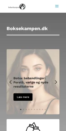 Anteprima del sito Boksekampen, media di Danimarca per articoli sponsorizzati