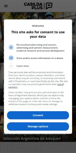 Forhåndsvisning av nettstedet CasildaPlus, medium fra Laos for sponsede artikler