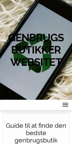 스폰서 기사용 덴마크 매체 Genbrugsbutikker Websitet 사이트 미리보기