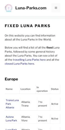 Anteprima del sito Fixed Luna Parks, media di Stati Uniti per articoli sponsorizzati