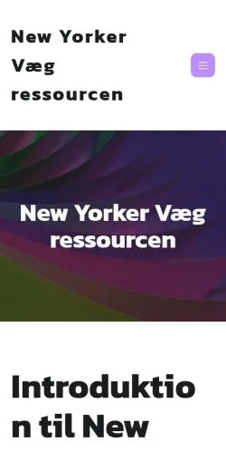 Anteprima del sito New Yorker Væg, media di Danimarca per articoli sponsorizzati