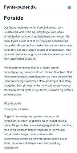 Anteprima del sito Pynte-Puder, media di Danimarca per articoli sponsorizzati