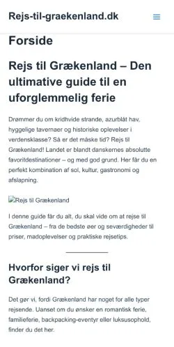 Anteprima del sito Rejs-Til-Graekenland, media di Danimarca per articoli sponsorizzati
