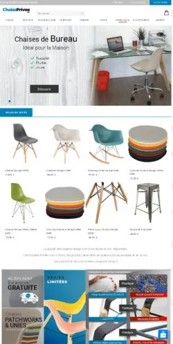 Aperçu du site Chaise Privée, média de France pour articles sponsorisés