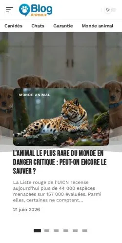 Vorschau der Website Blog Animaux, Medium aus Frankreich für gesponserte Artikel