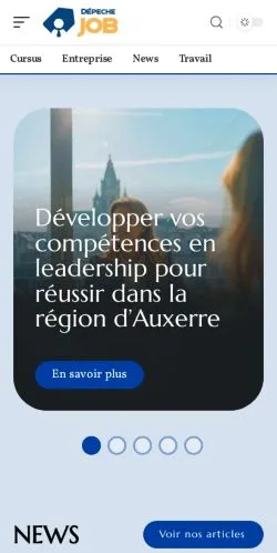 Anteprima del sito Dépêche Job, media di Francia per articoli sponsorizzati