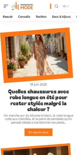 Anteprima del sito Amoureusement Mode, media di Francia per articoli sponsorizzati