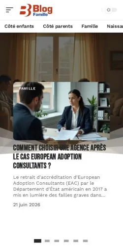 Anteprima del sito Blog Famille, media di Francia per articoli sponsorizzati