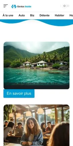 スポンサード記事向けのフランスメディア、Genius Insideのサイトプレビュー