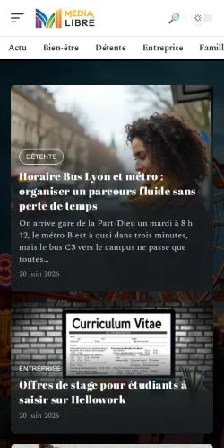 Anteprima del sito Media Libre, media di Francia per articoli sponsorizzati