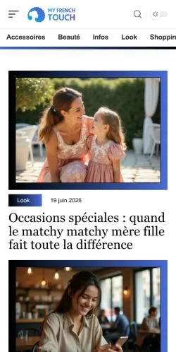 Anteprima del sito My French Touch, media di Francia per articoli sponsorizzati