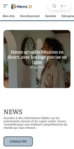 Anteprima del sito News 21, media di Francia per articoli sponsorizzati