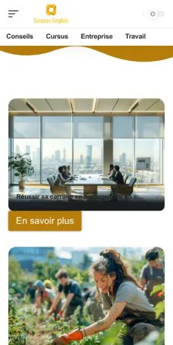 Pré-visualização do site Services Emplois, meio de França para artigos patrocinados